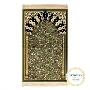 Green Rawda  Premium Prayer Rug