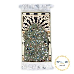 Children's Premium Green Rawda Prayer Mat