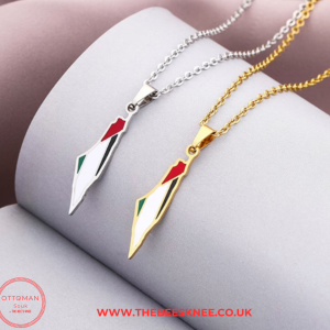 Palestine Map Necklace
